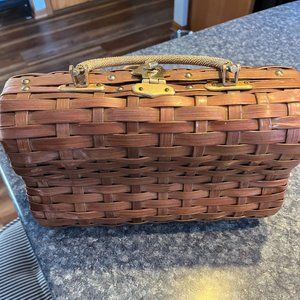 1950's wicker purse with gold handle - Mr. Jonas